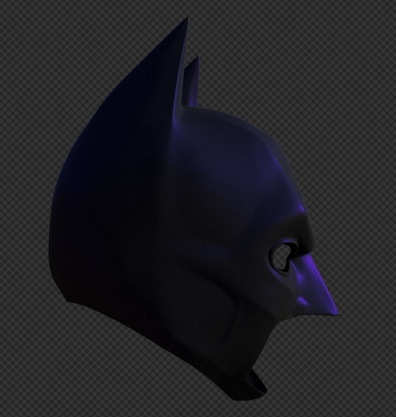 Dark knight rises batman cowl 3D print model_23