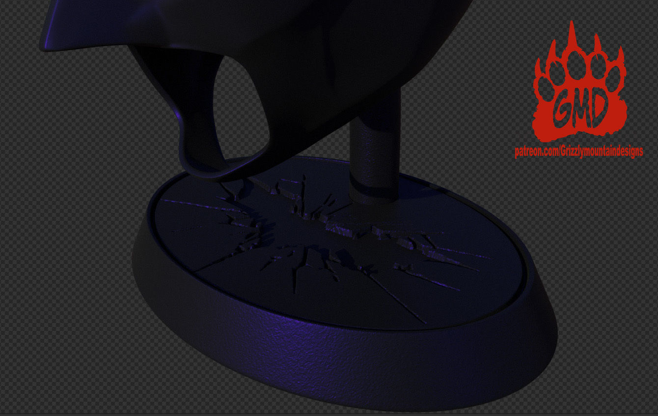 Dark knight rises batman cowl 3D print model_18