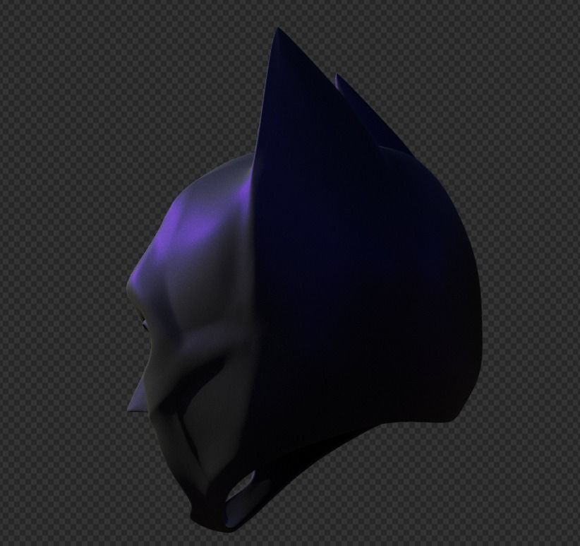 Dark knight rises batman cowl 3D print model_9