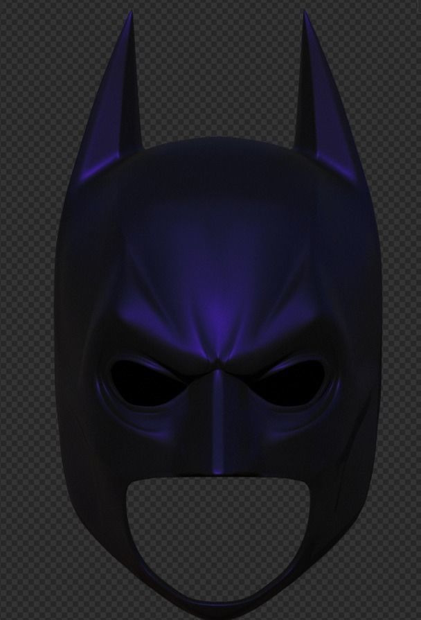 Dark knight rises batman cowl 3D print model_28