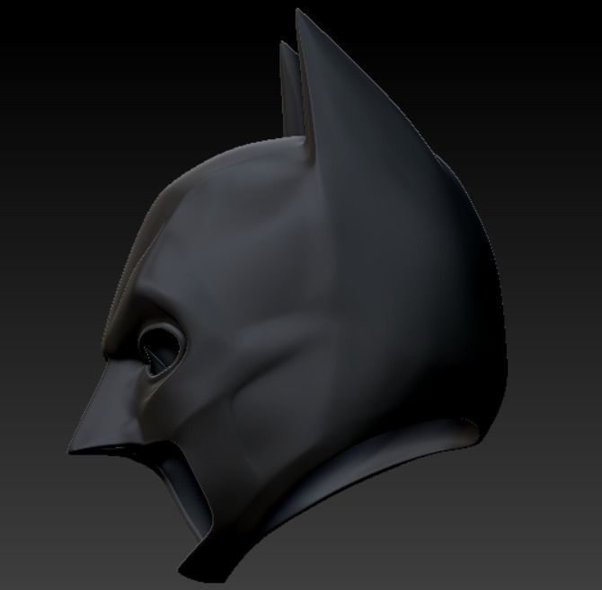 Dark knight rises batman cowl 3D print model_26