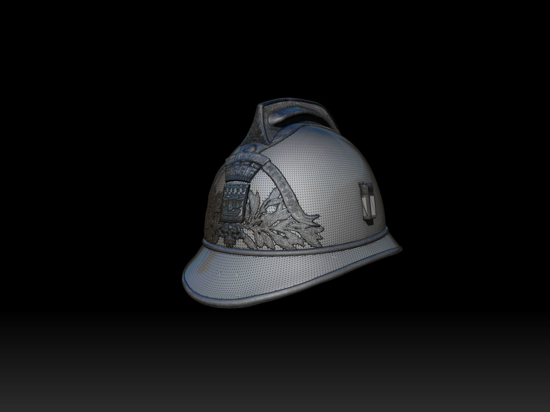 Firefighter helmet fluctuat nec mergitur  3D print model_6