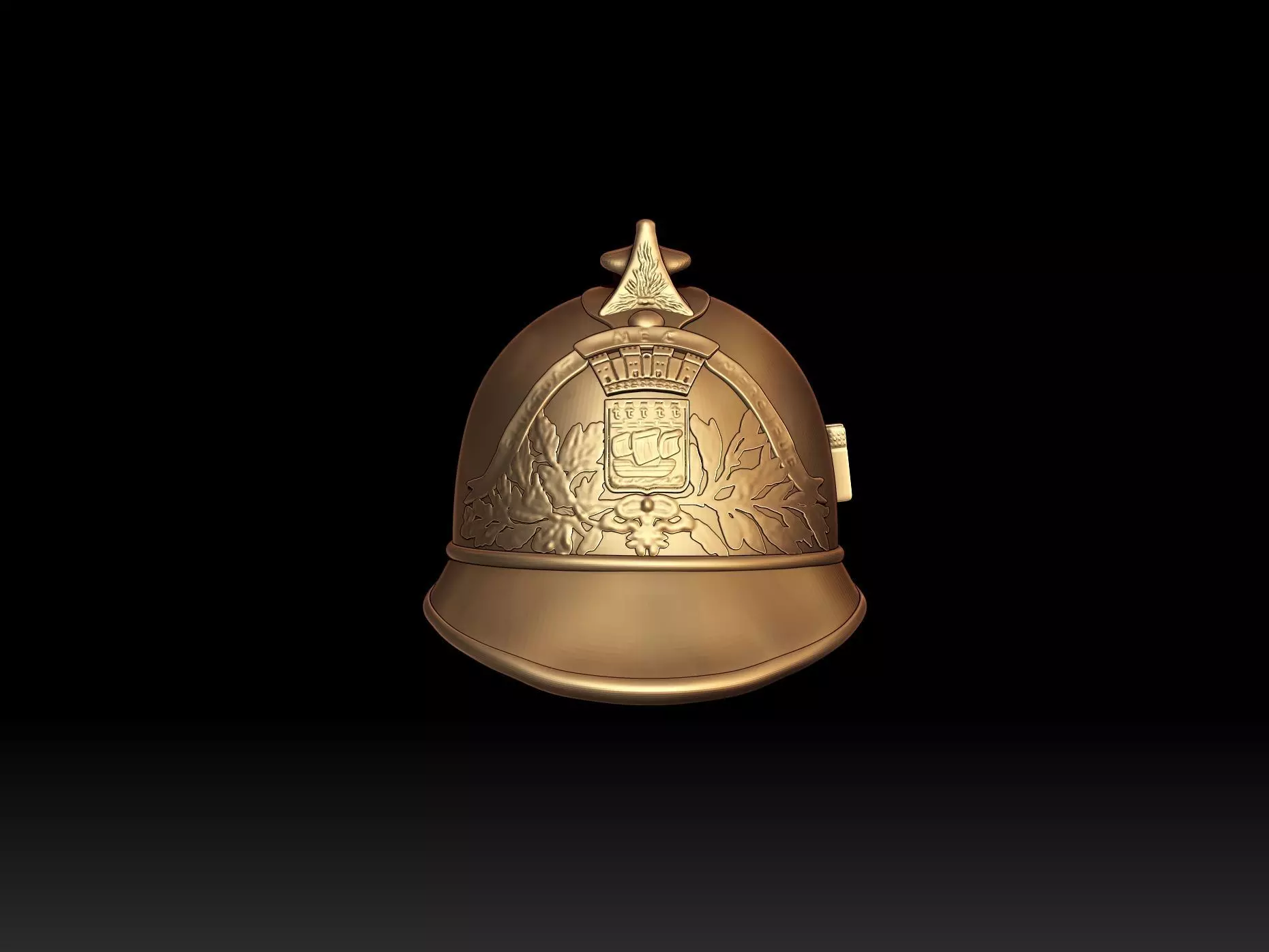 Firefighter helmet fluctuat nec mergitur  3D print model_0