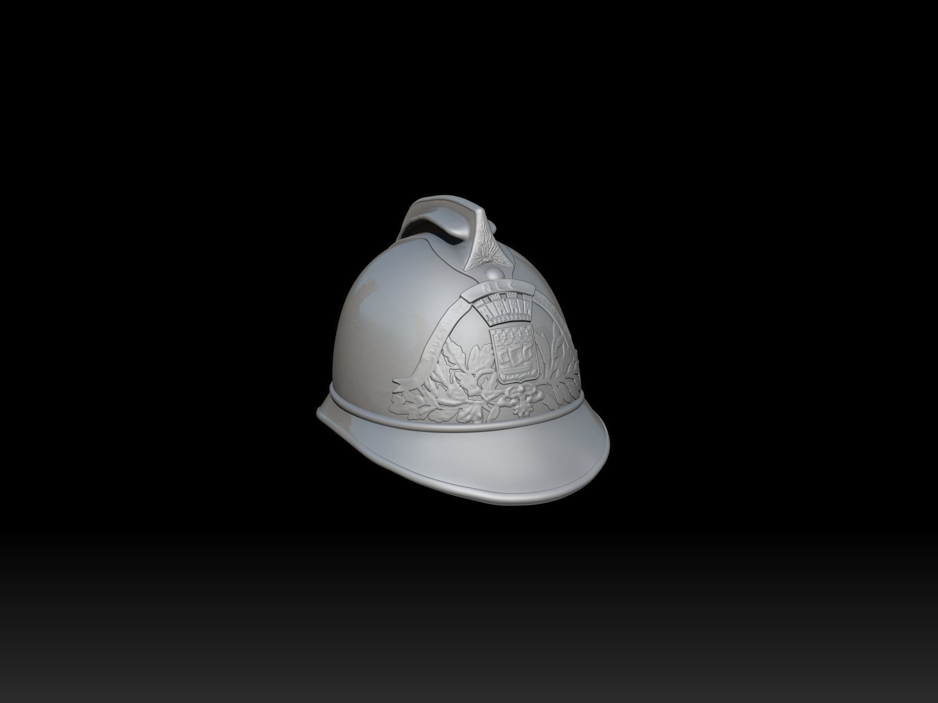 Firefighter helmet fluctuat nec mergitur  3D print model_5