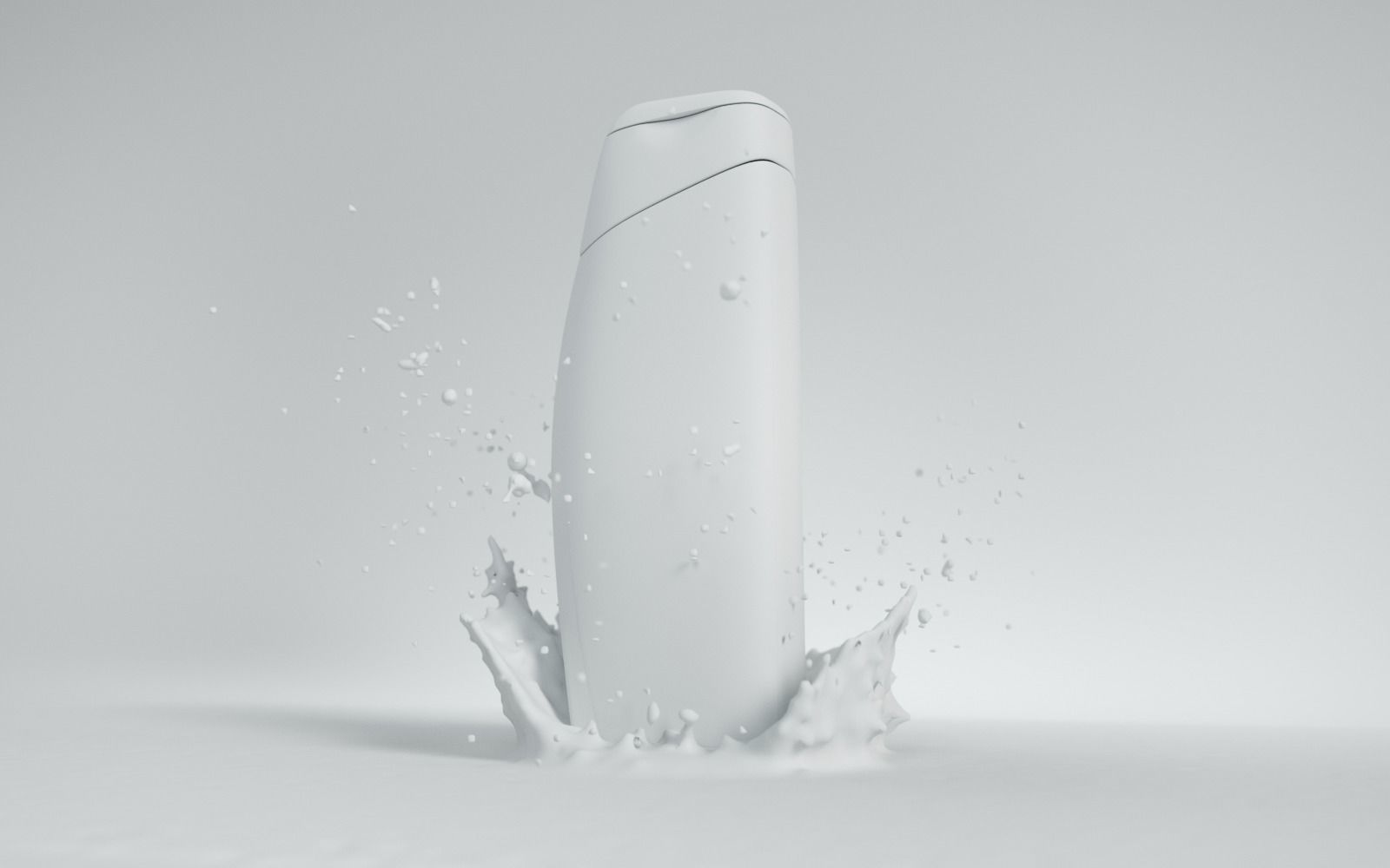 Shampoo Splash Animated 3D model_3
