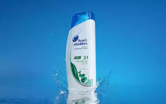 Shampoo Splash Animated 3D model