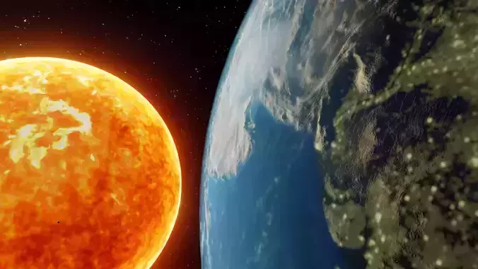 Solar system model 3D model