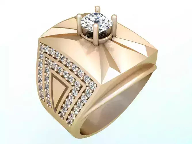 Diamond ring - Mens rings - N104