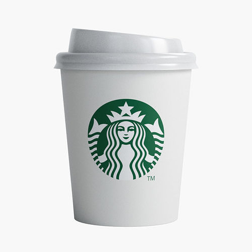Starbucks Cup Low-poly 3D model