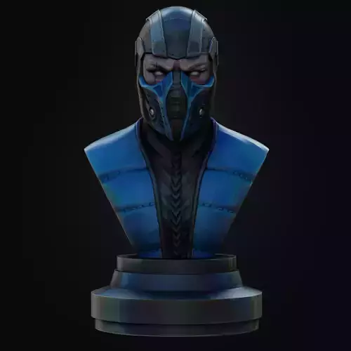 Sub-zero Mortal Kombat Bust 3D print model