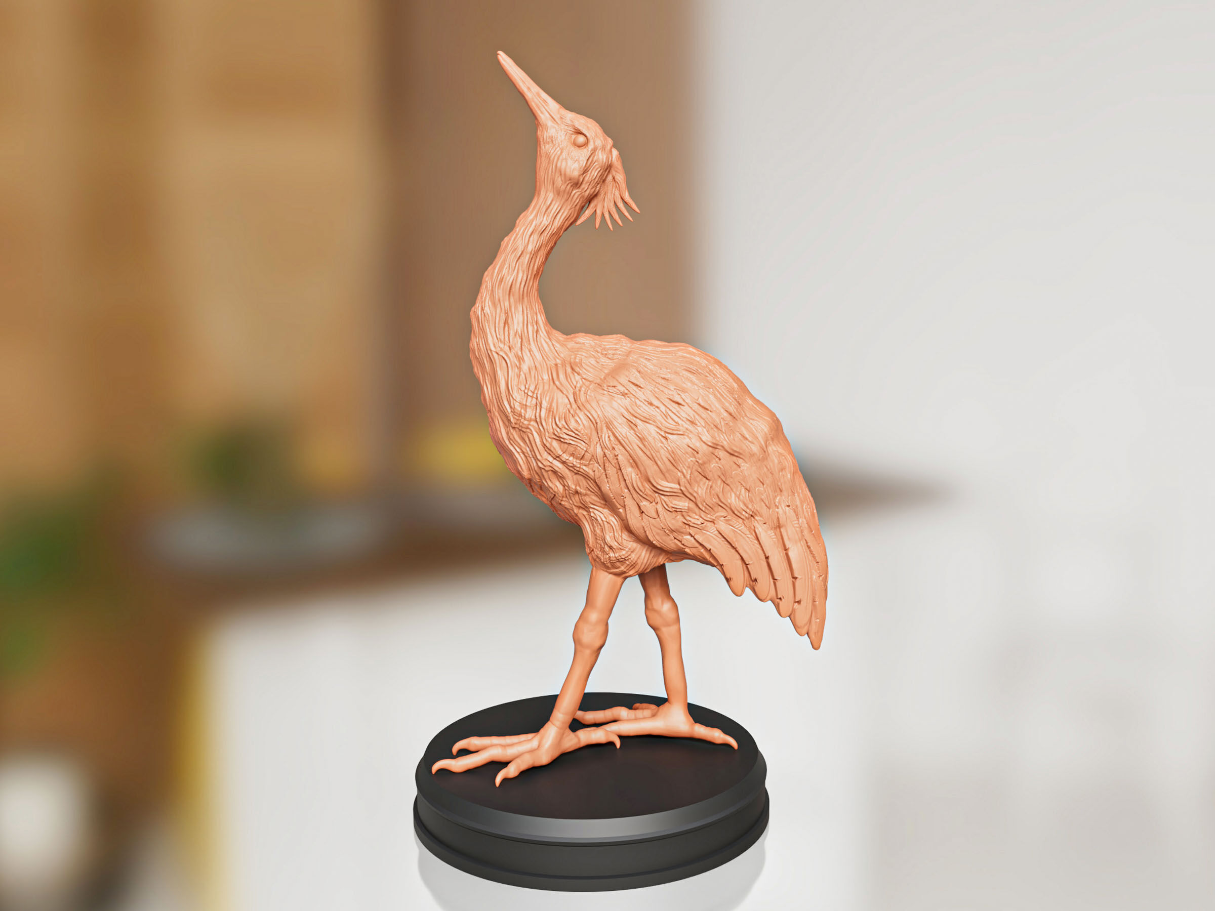 Crane Bird Toy 3D print model_1