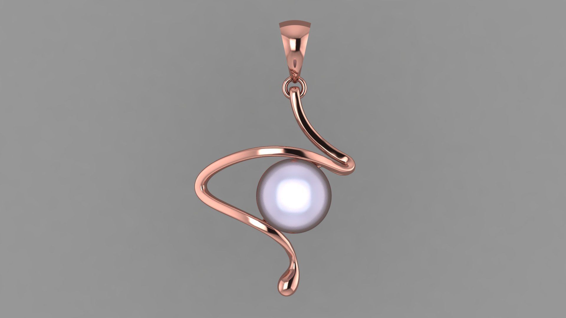 pearl pendant 3D print model_1
