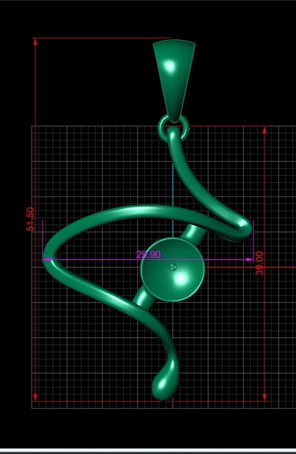 pearl pendant 3D print model_6