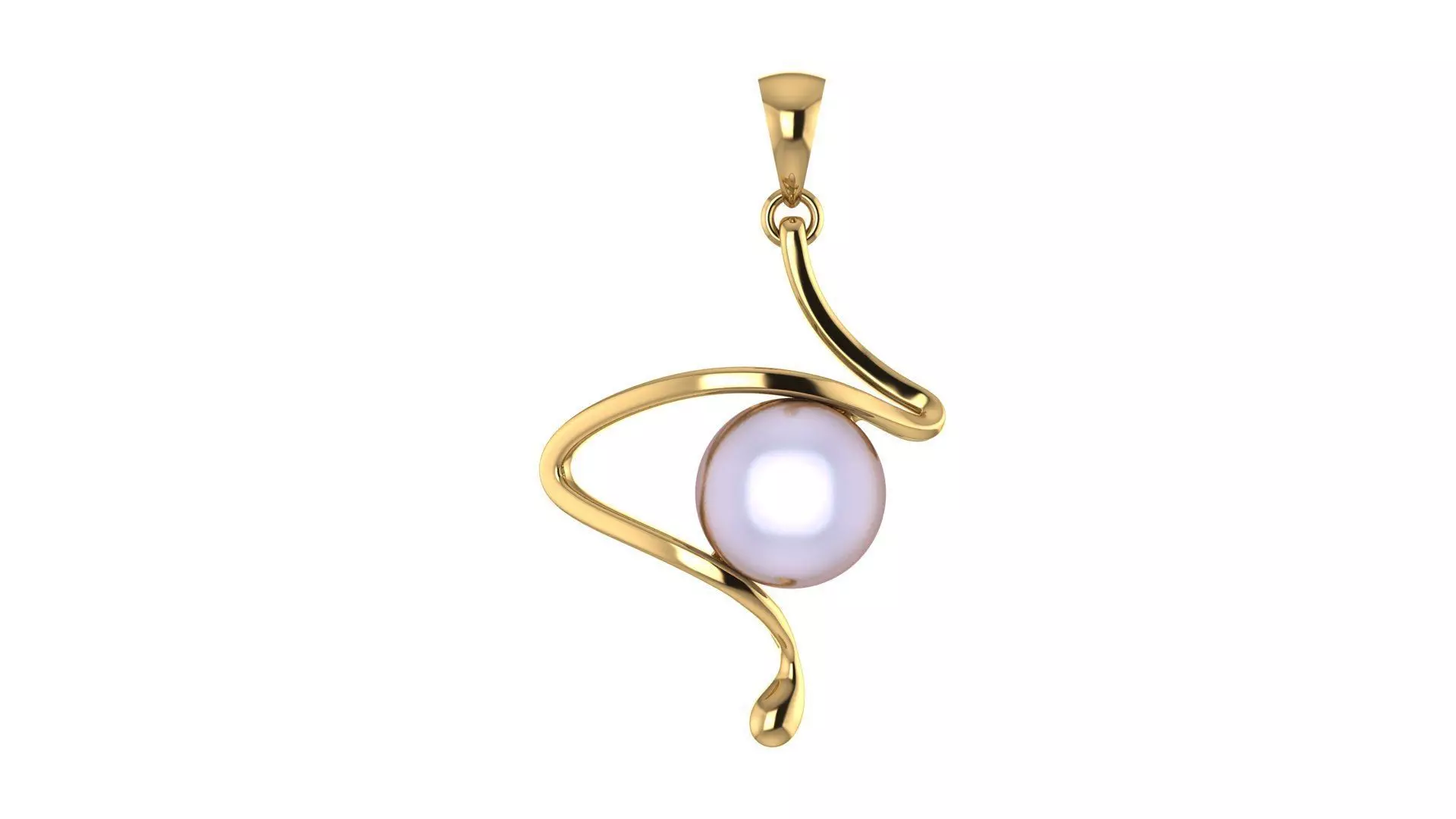 pearl pendant 3D print model_0