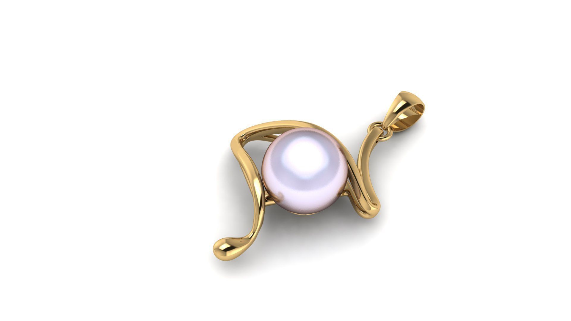 pearl pendant 3D print model_4