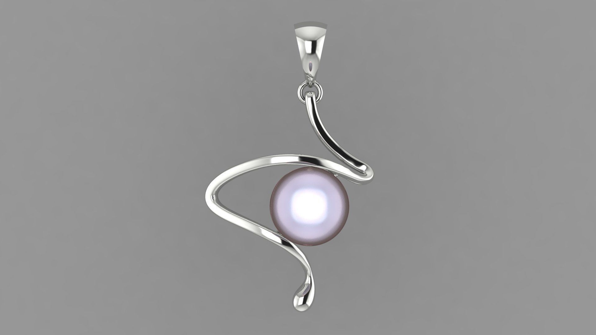pearl pendant 3D print model_3