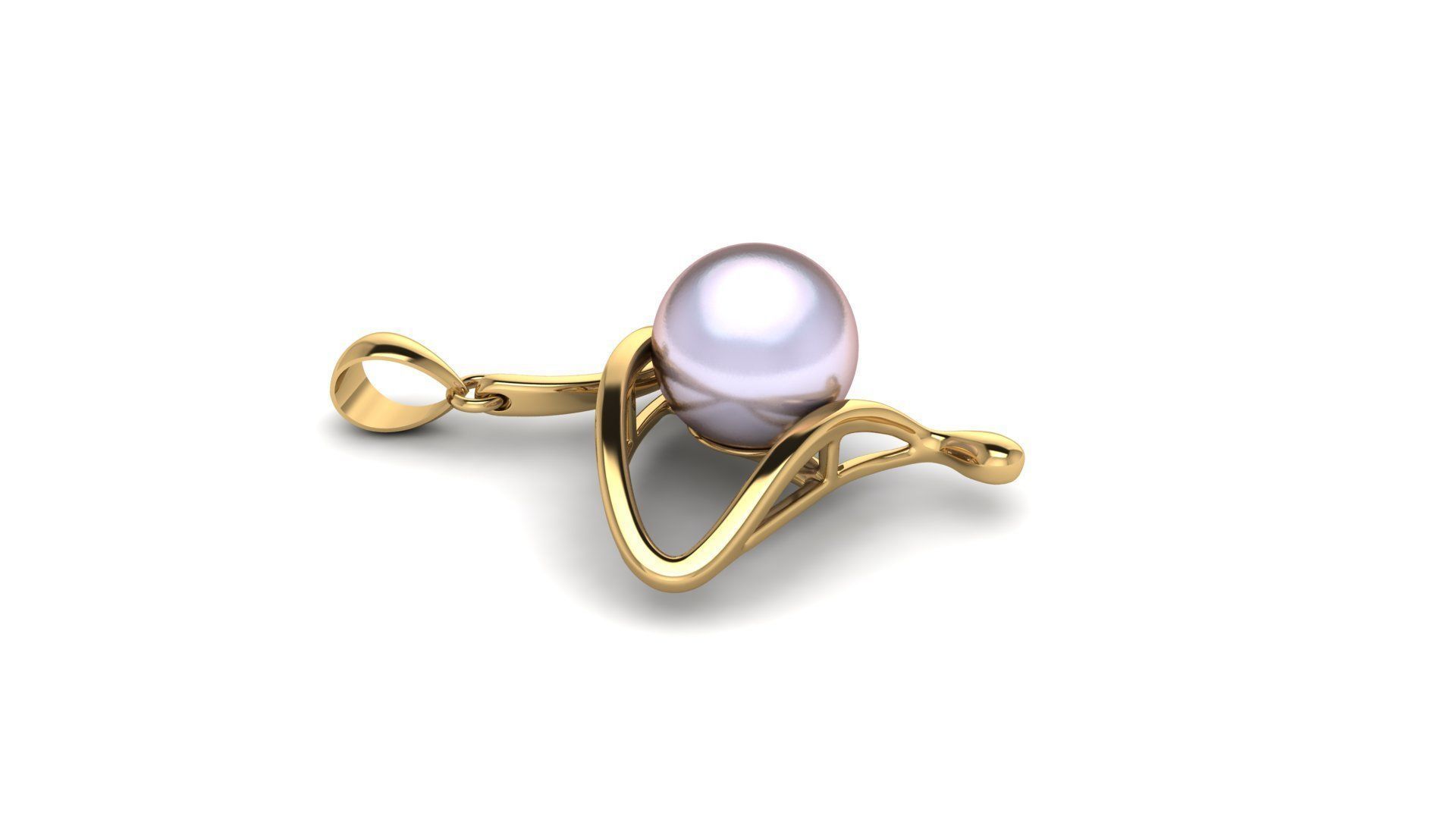 pearl pendant 3D print model_2