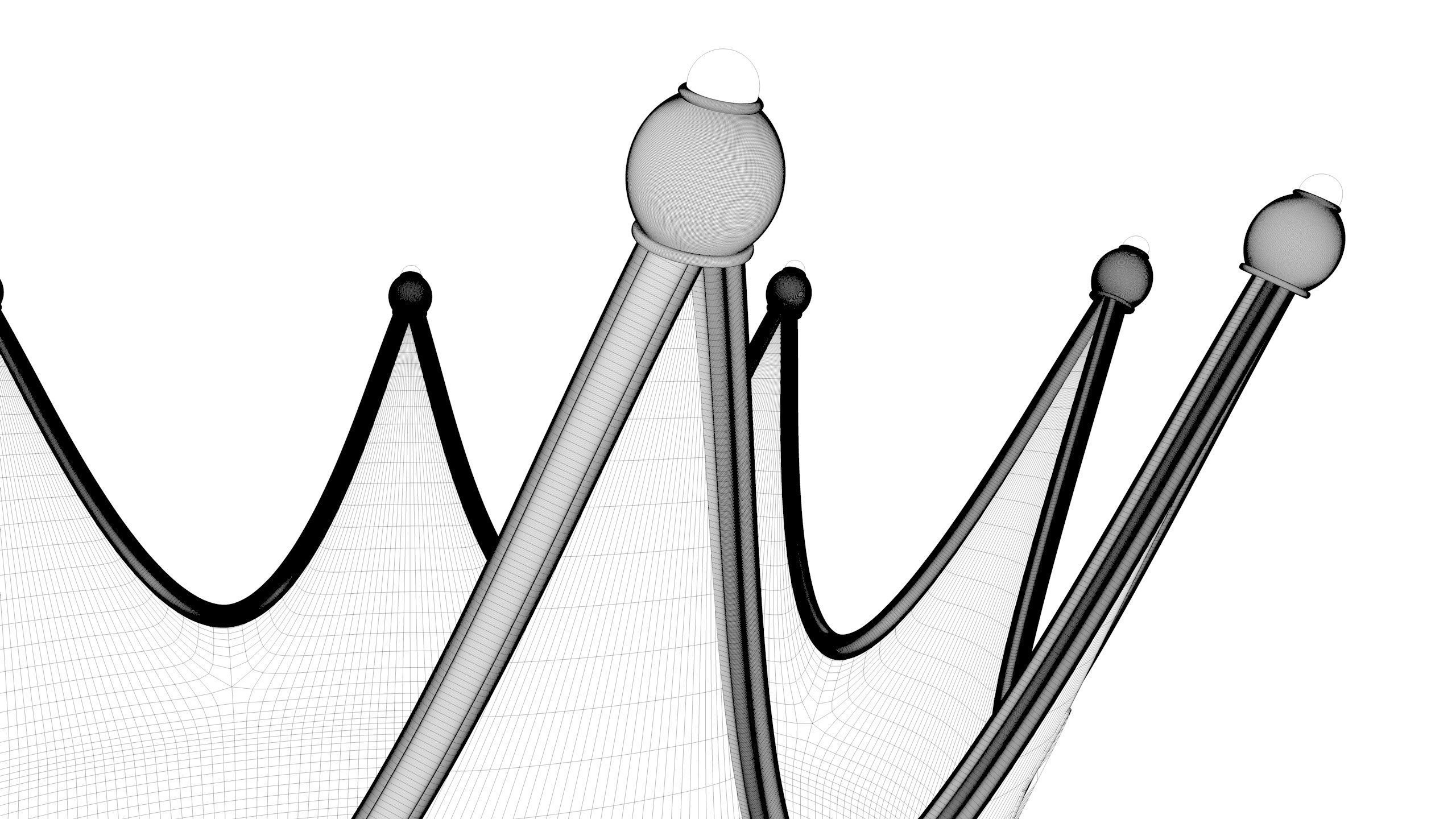 Gold Crown 3D model_10