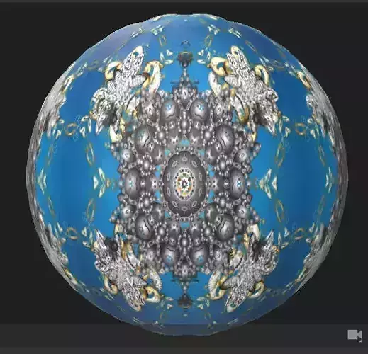 Vintage golden doodles Surface PBR Texture Texture