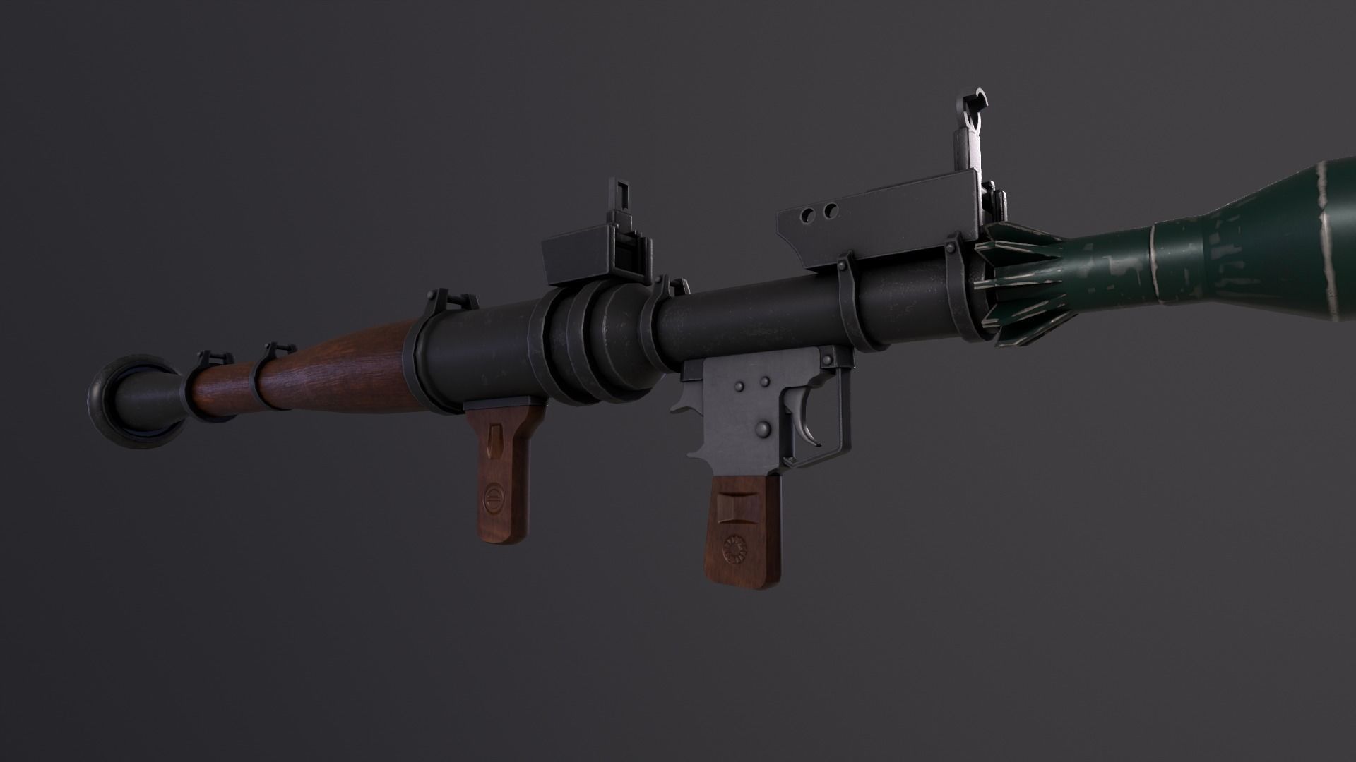 RPG7 GUN Low-poly 3D model_3