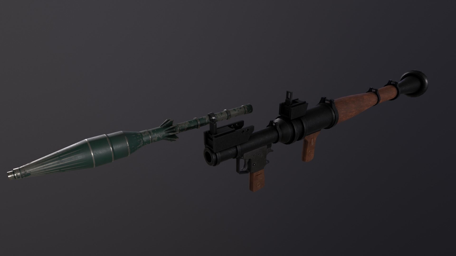 RPG7 GUN Low-poly 3D model_4