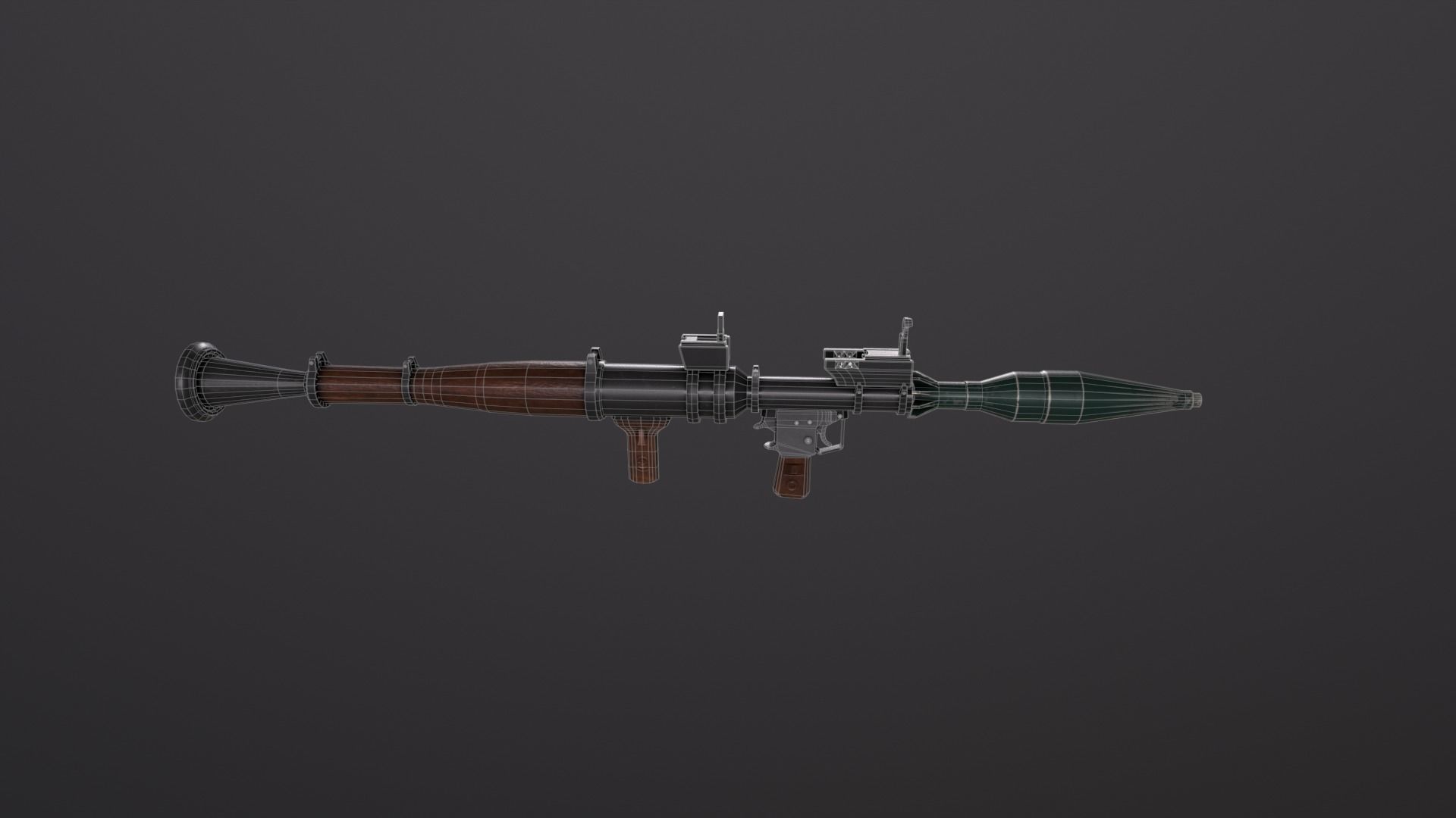 RPG7 GUN Low-poly 3D model_6