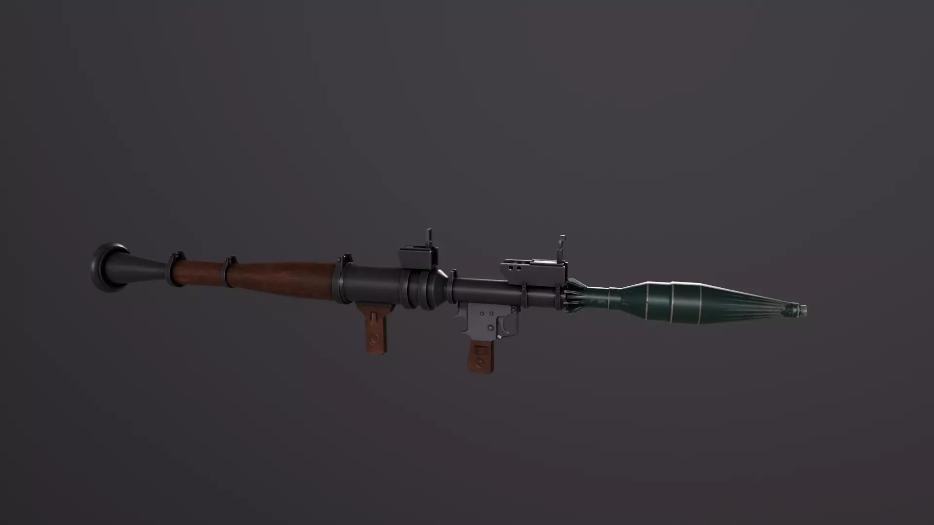 RPG7 GUN Low-poly 3D model_0