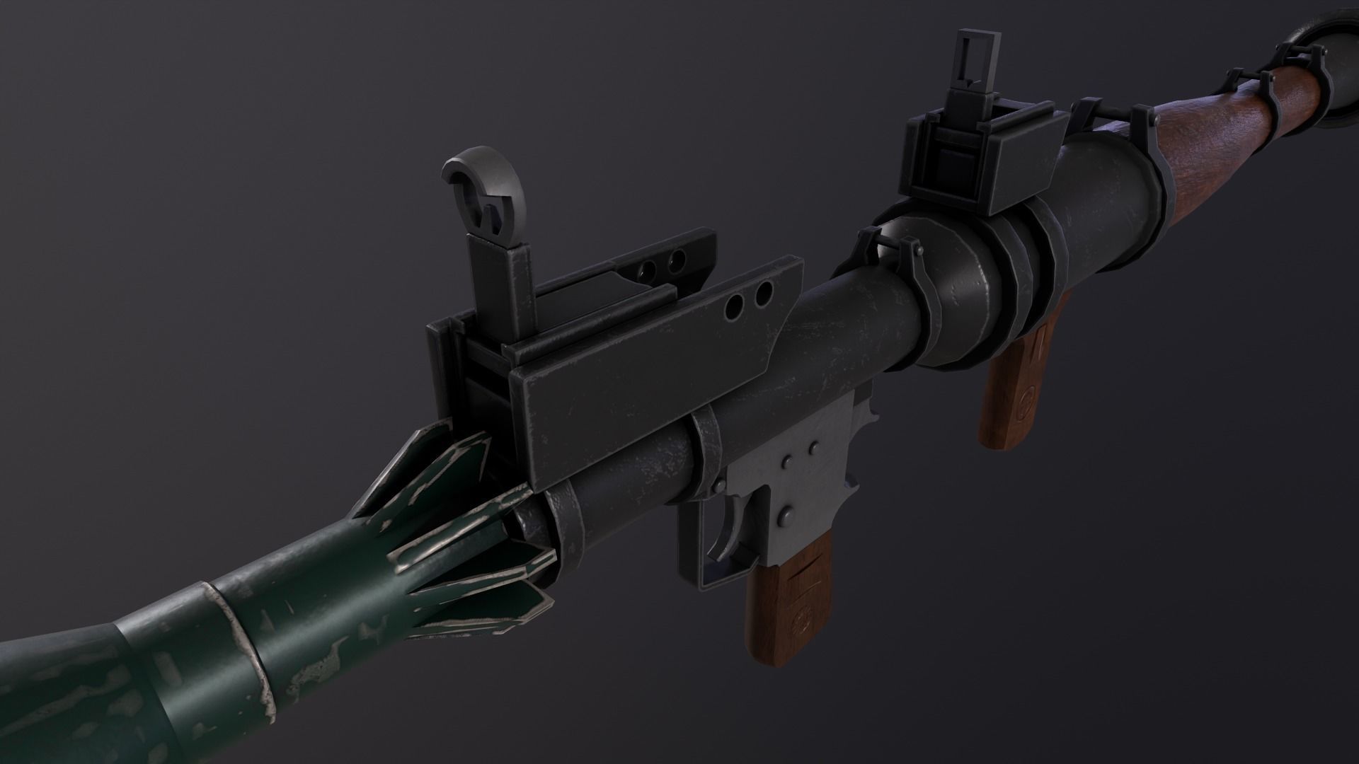 RPG7 GUN Low-poly 3D model_2
