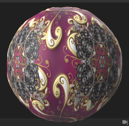 Vintage golden doodles Surface PBR Texture Texture_1