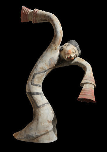The sculpture of painted pottery figurines in Han Dynasty  3D print model