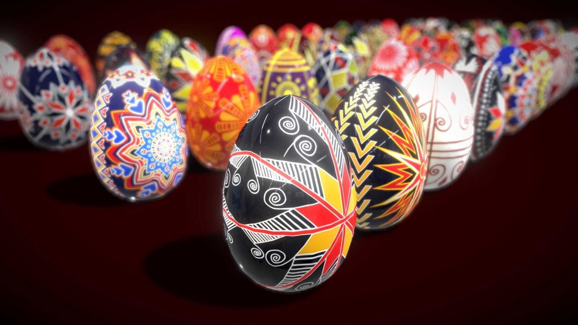 Colections Eggs 2 Low-poly 3D model_2