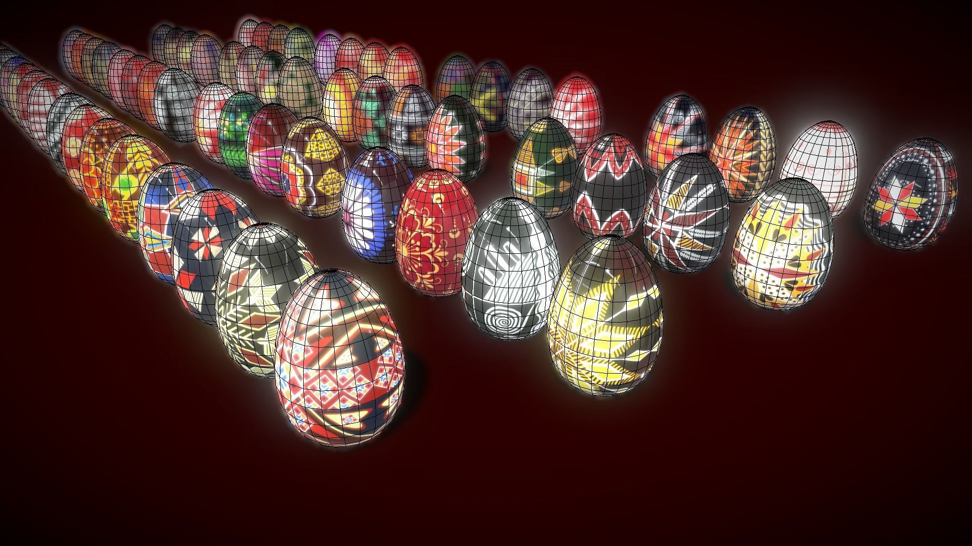 Colections Eggs 2 Low-poly 3D model_1