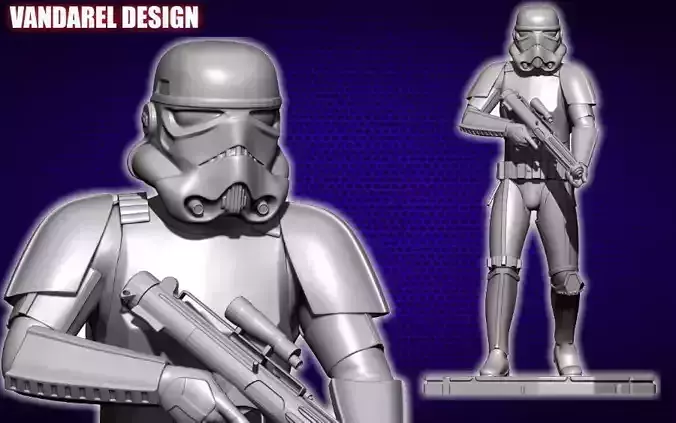 stormtrooper mandalorian season 1 3D print model