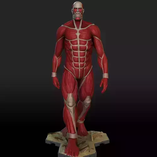 Bertholdt colossal Titan V1 - Shingeki no Kyojin 3D print model