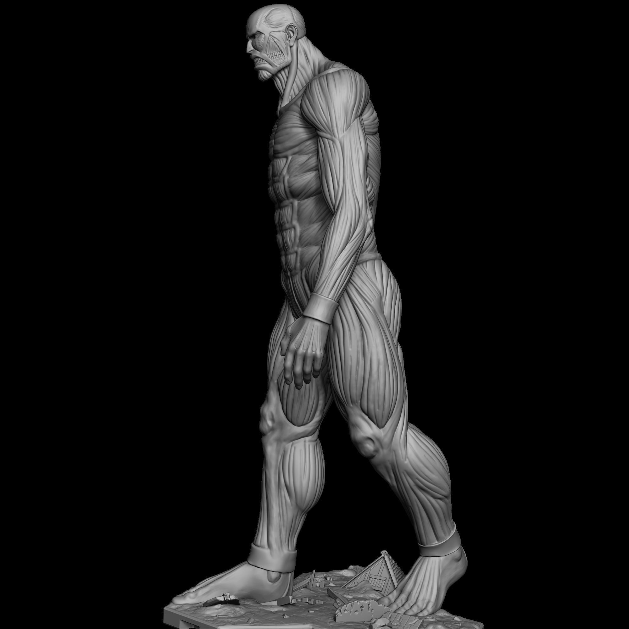 Bertholdt colossal Titan V1 - Shingeki no Kyojin 3D print model_2