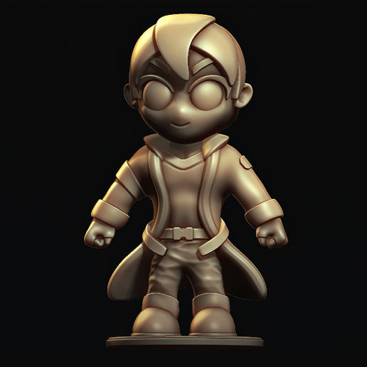 Kirito  Chibi Sword Art Online 3D print model_1