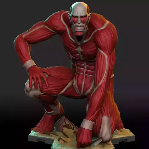 Bertholdt colossal Titan V2 - Shingeki no Kyojin 3D print model