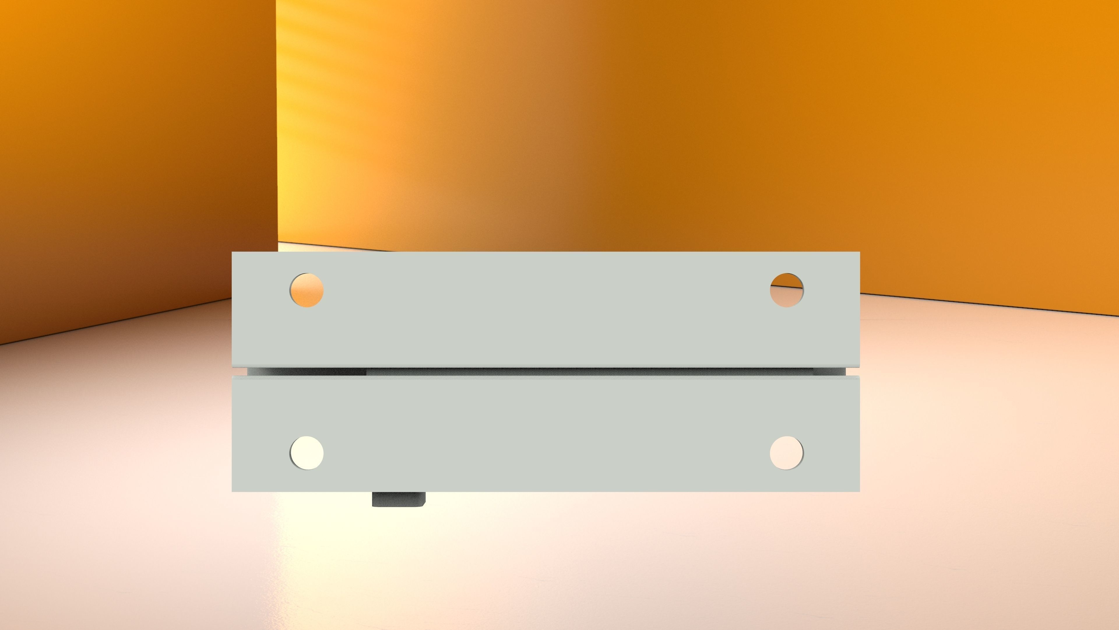 Barrel Bolt 3D model_1