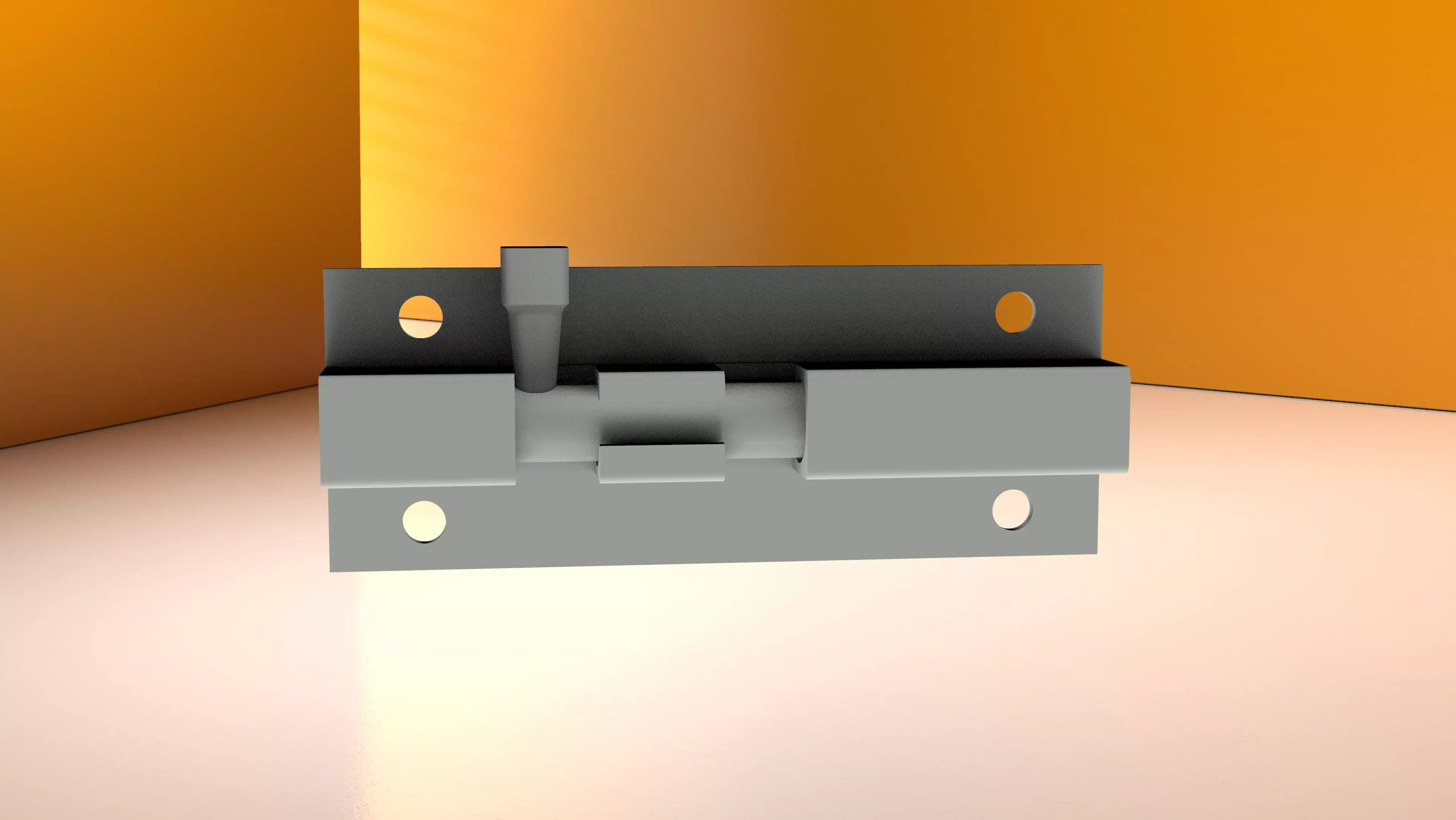 Barrel Bolt 3D model_0