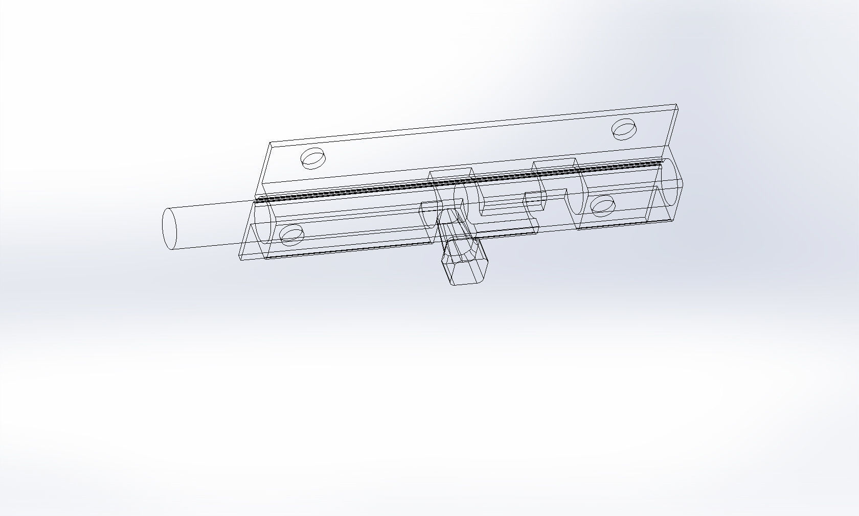 Barrel Bolt 3D model_4