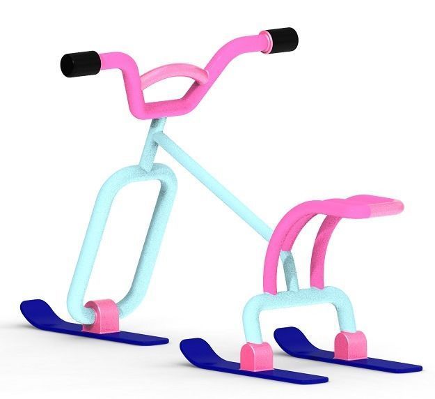 Skating Snow Bike 3D print model_2
