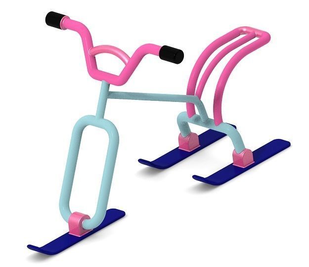 Skating Snow Bike 3D print model_1