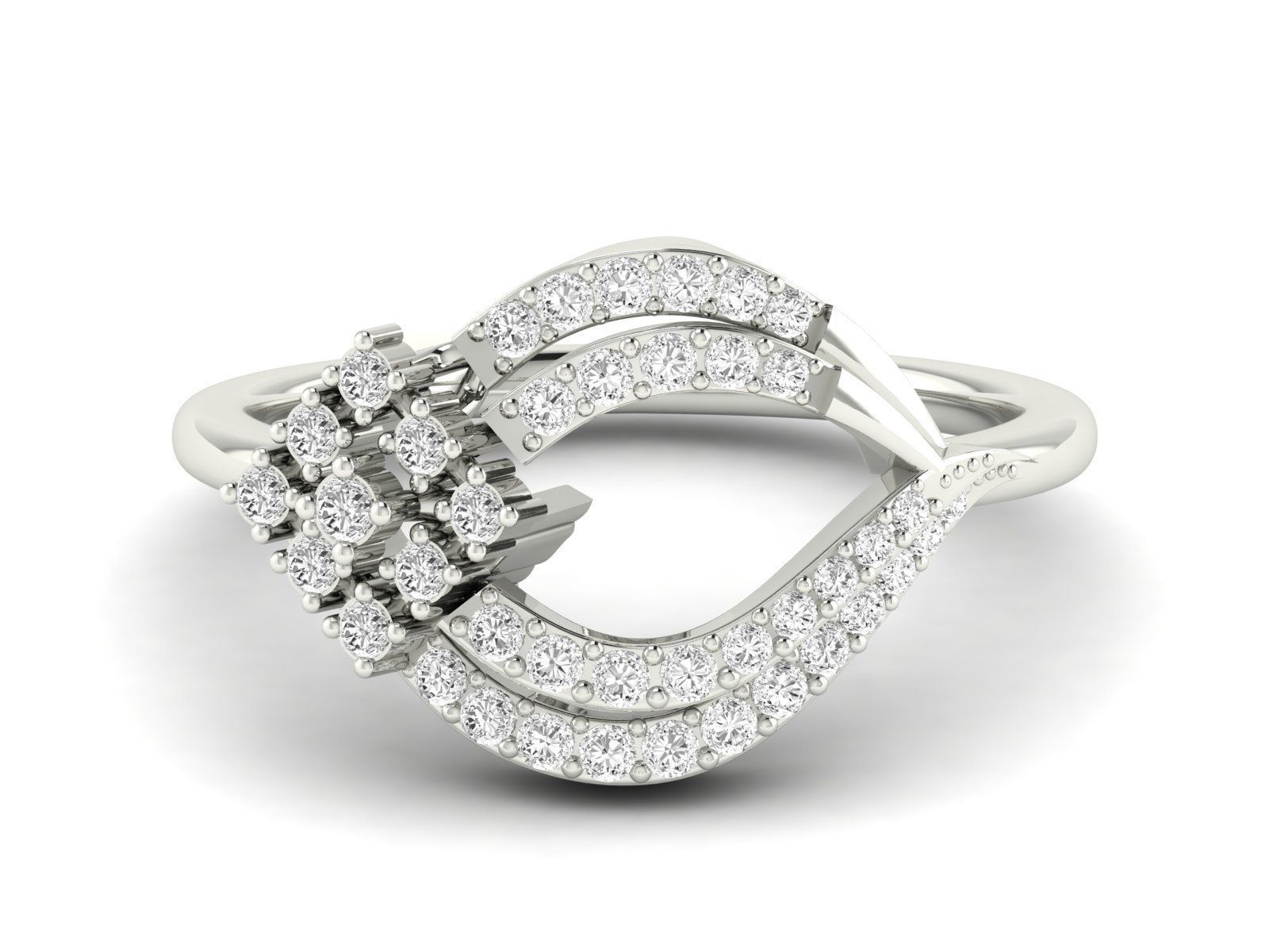 Women Ring 3dm stl render detail 3D print model_14