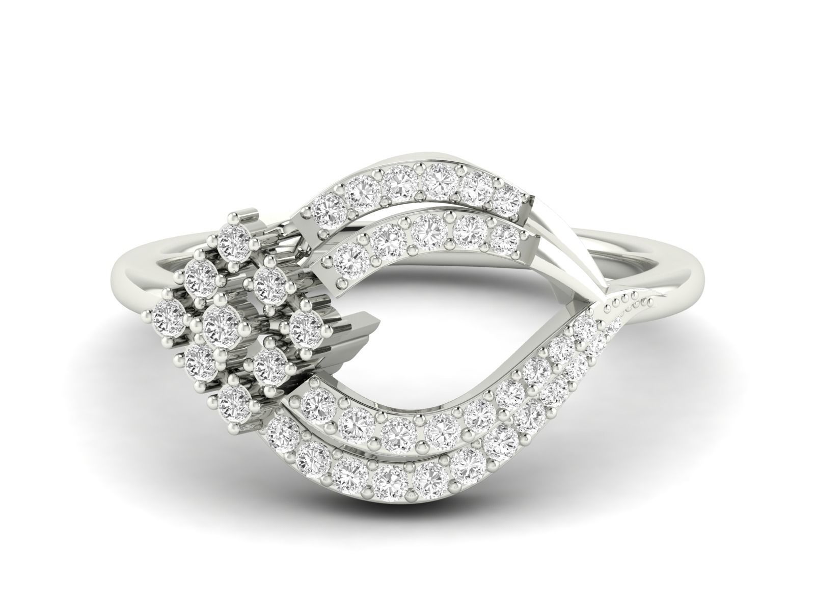 Women Ring 3dm stl render detail 3D print model_15