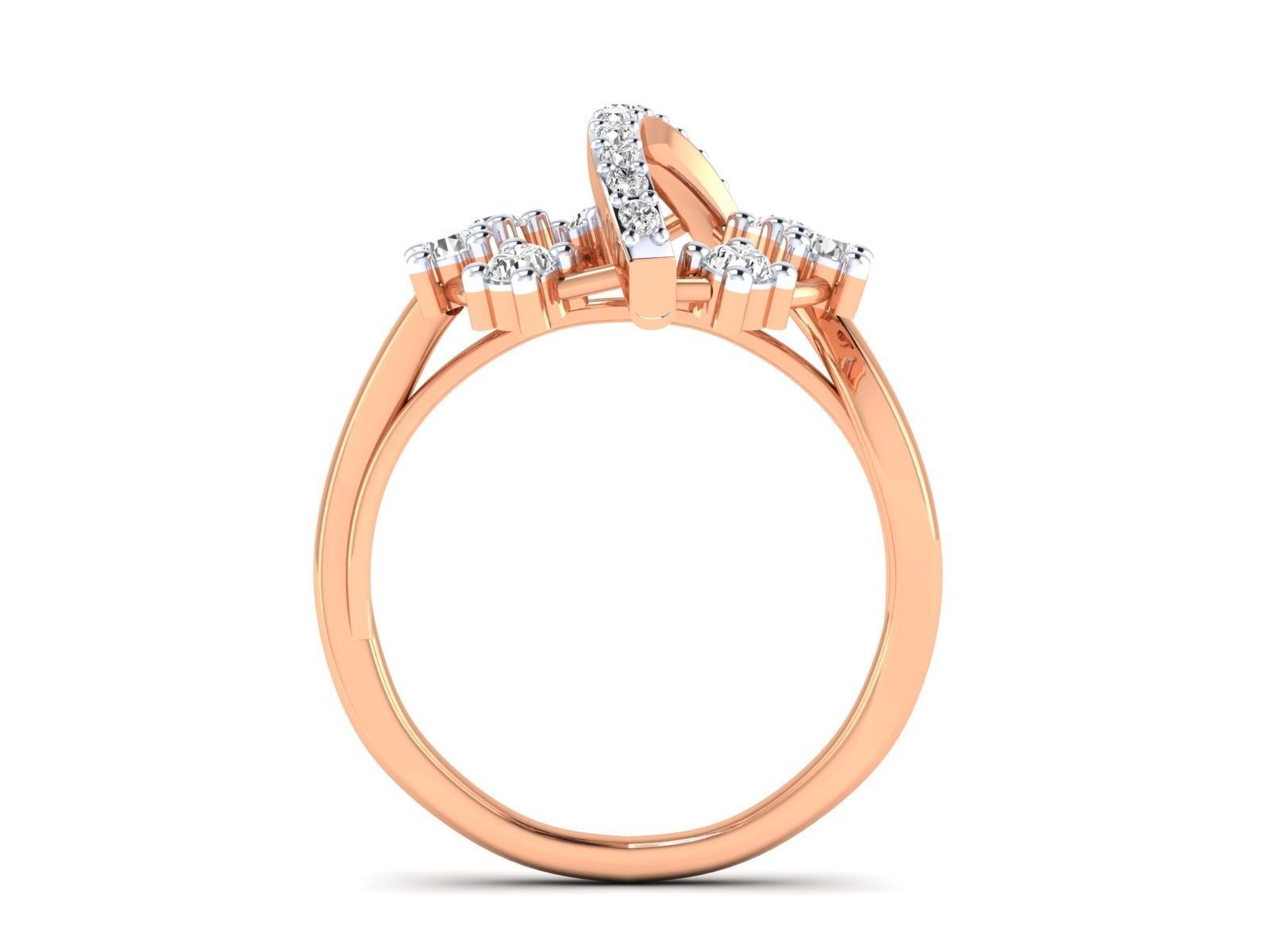 Women Ring 3dm stl render detail 3D print model_4