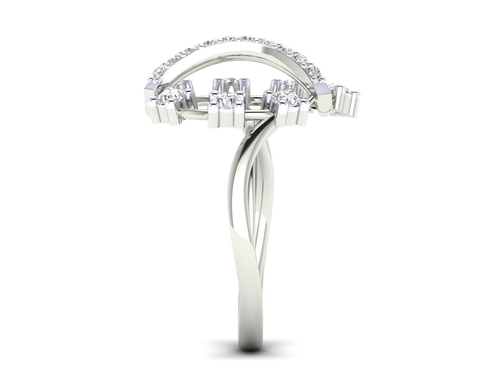 Women Ring 3dm stl render detail 3D print model_12