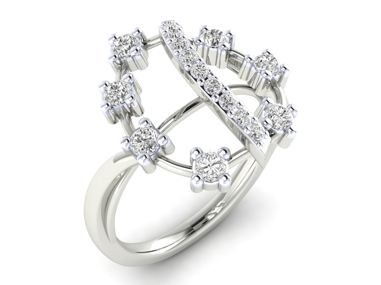 Women Ring 3dm stl render detail 3D print model_8