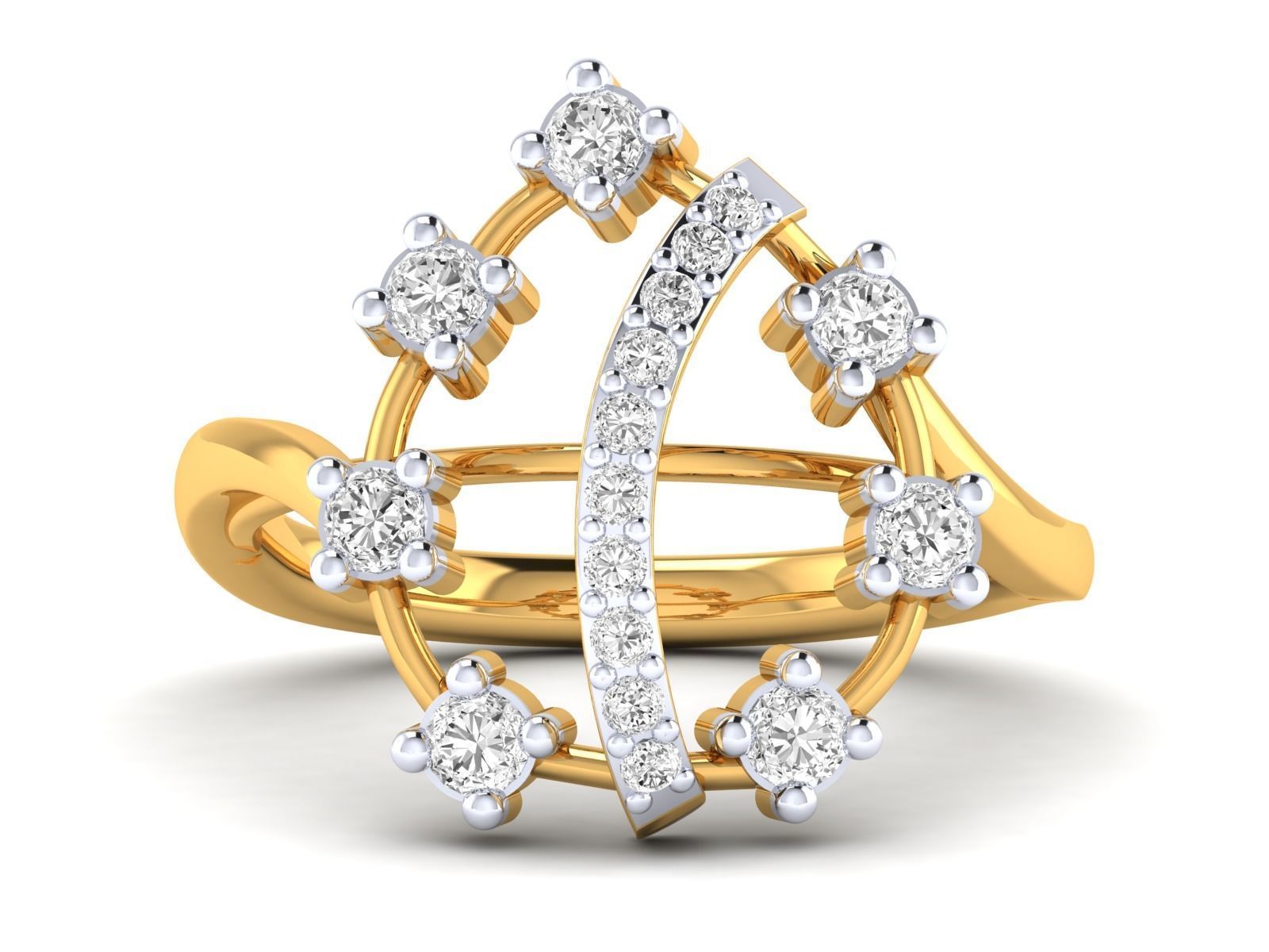 Women Ring 3dm stl render detail 3D print model_23