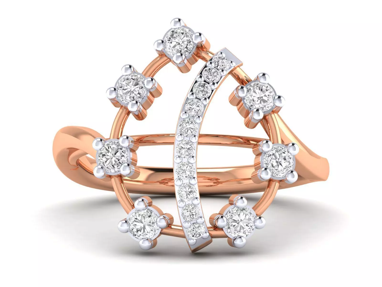 Women Ring 3dm stl render detail 3D print model_0