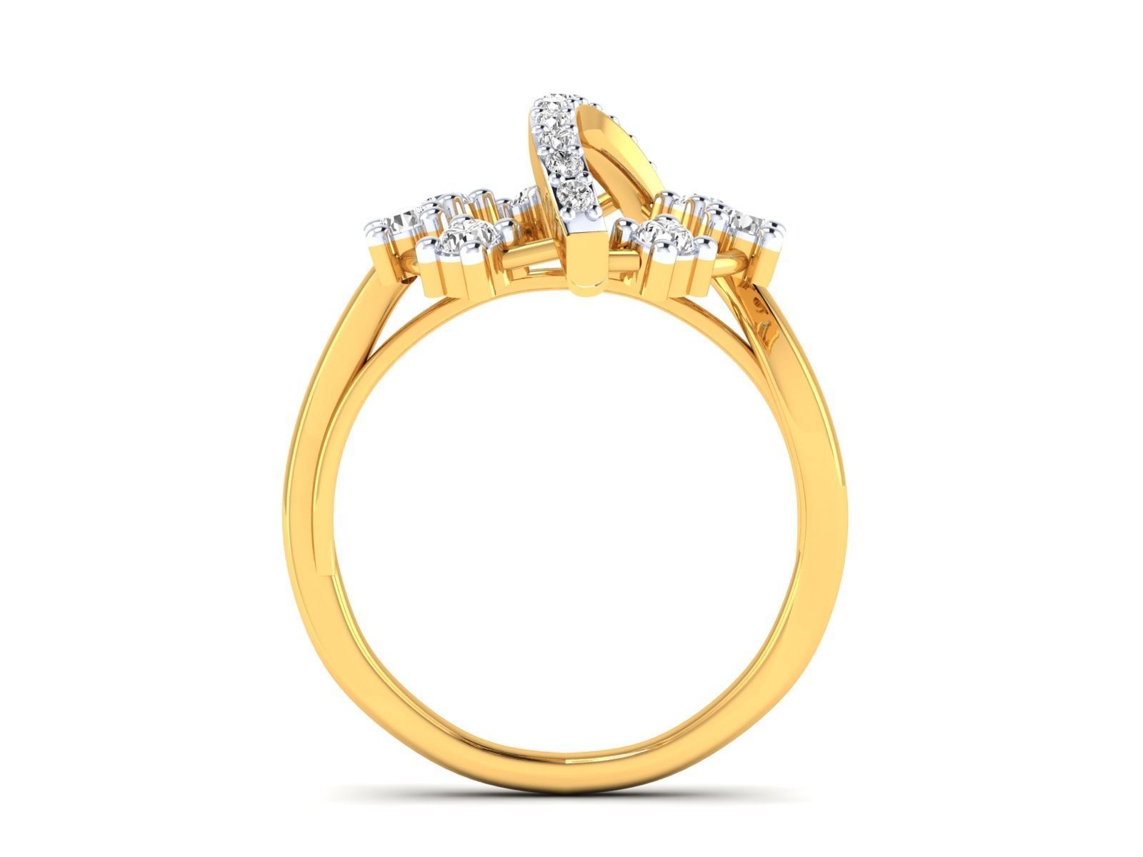 Women Ring 3dm stl render detail 3D print model_17